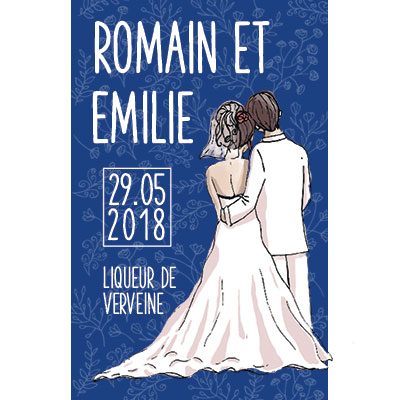 Etiquette personnalisée portrait modèle 4