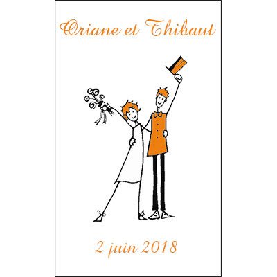 Etiquette personnalisée portrait modèle 6