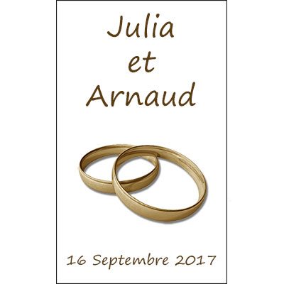 Etiquette personnalisée portrait modèle 7